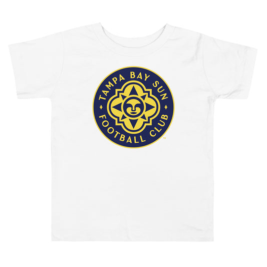 Tampa bay sun fc crest toddler t-shirt - white