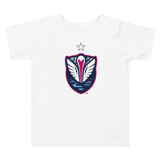 South georgia tormenta fc crest toddler t-shirt - white