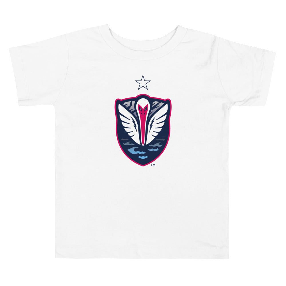South Georgia Tormenta FC Crest Toddler T-Shirt White