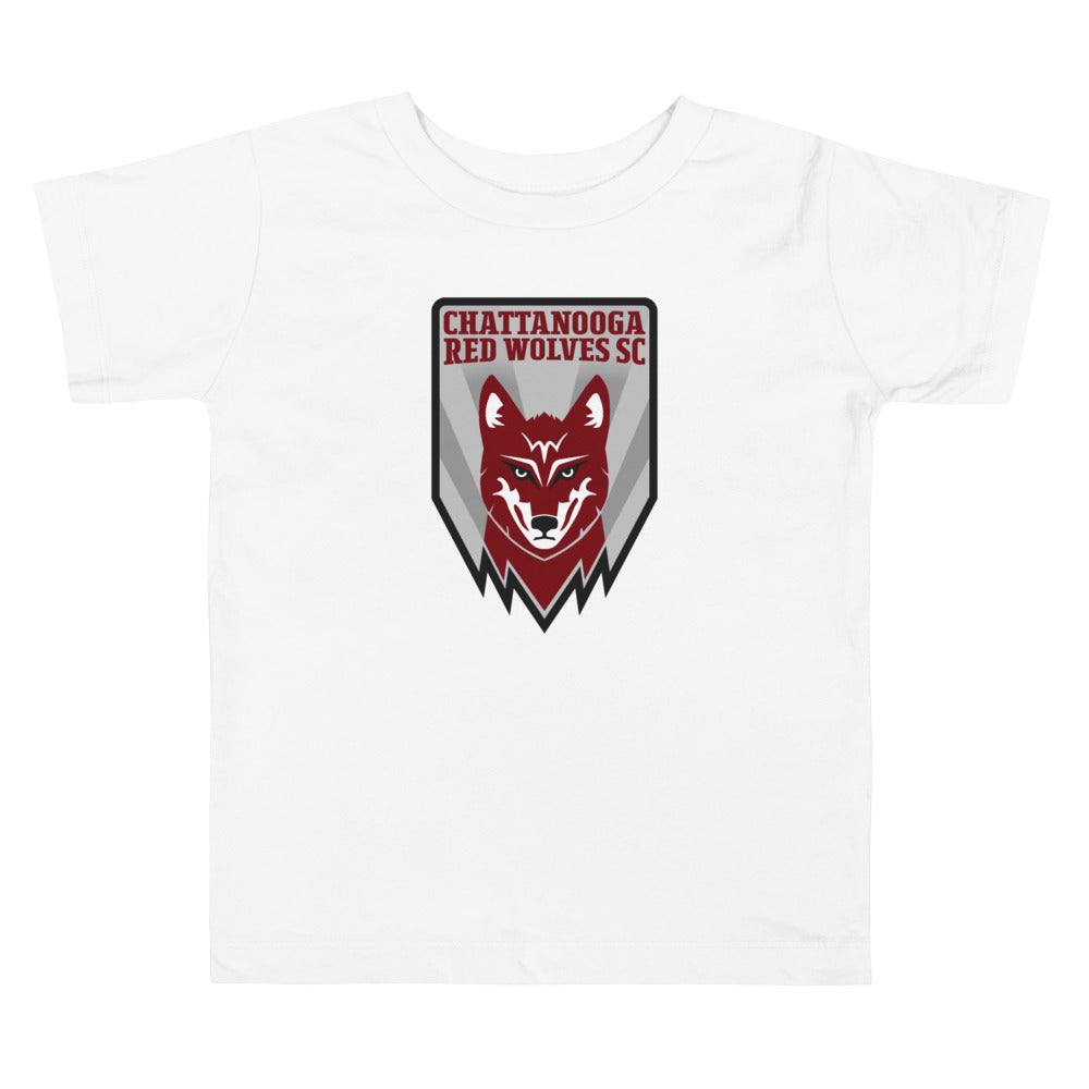 Chattanooga Red Wolves SC Crest Toddler T-Shirt White