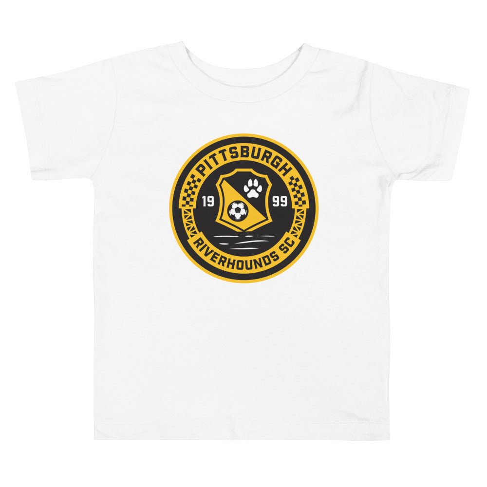 Pittsburgh Riverhounds SC Crest Toddler T-Shirt White