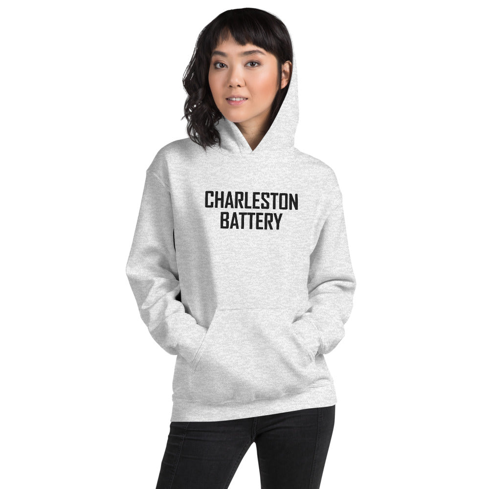 Charleston Battery Embroidered Wordmark Adult Hoodie