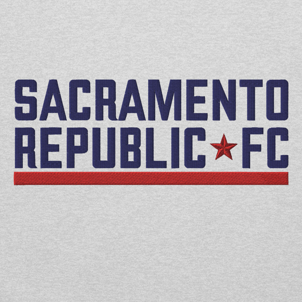 Sacramento Republic Embroidered Wordmark Adult Hoodie