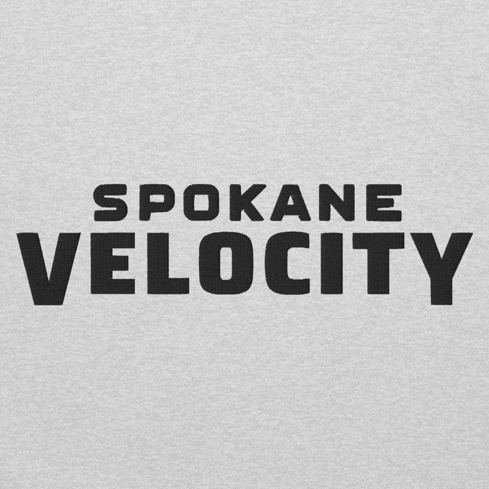 Spokane Velocity FC Embroidered Wordmark Adult Hoodie