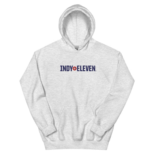 Indy Eleven Embroidered Wordmark Adult Hoodie