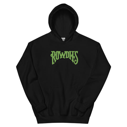 Tampa bay rowdies embroidered wordmark adult hoodie - black