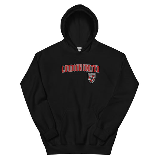 Loudoun United FC Embroidered Wordmark Adult Hoodie