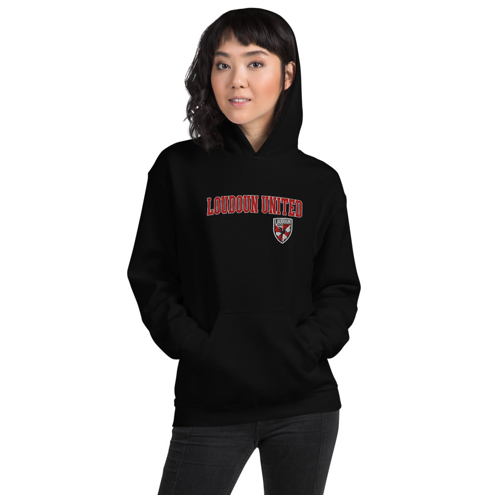 Loudoun United FC Embroidered Wordmark Adult Hoodie