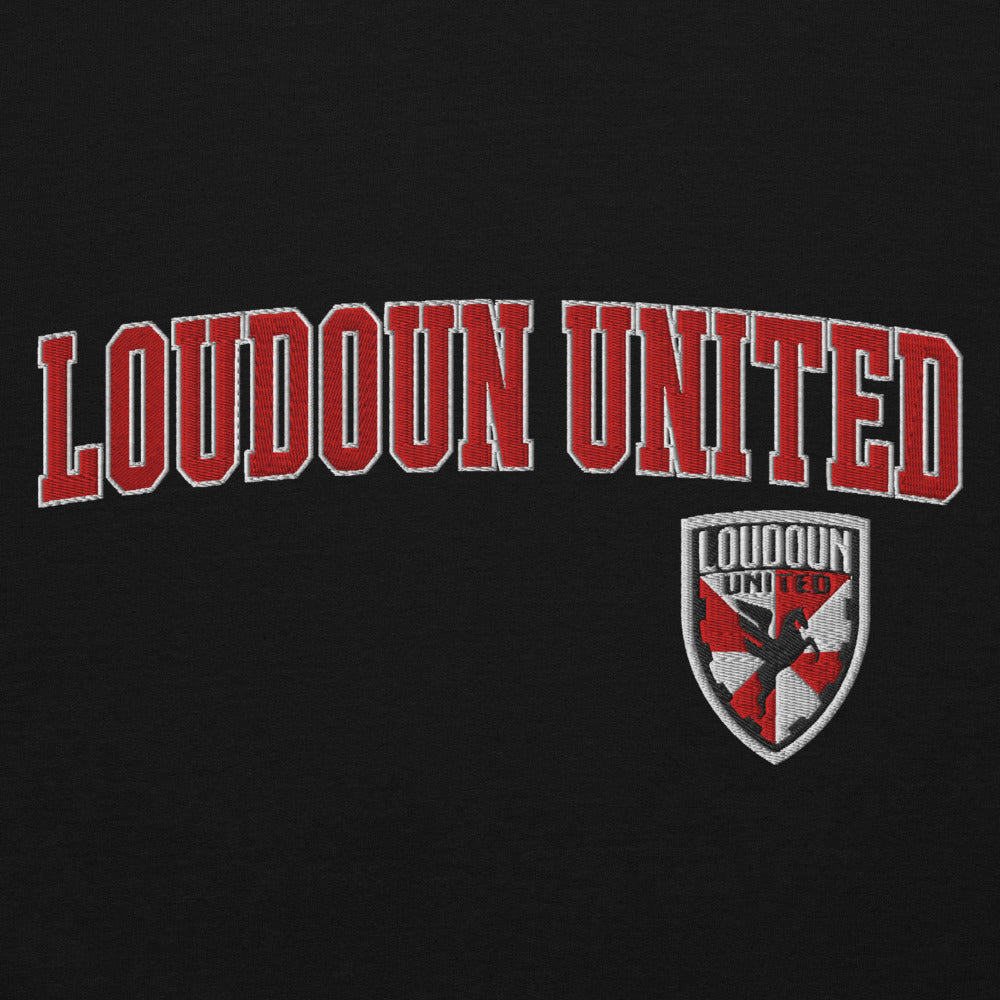 Loudoun United FC Embroidered Wordmark Adult Hoodie