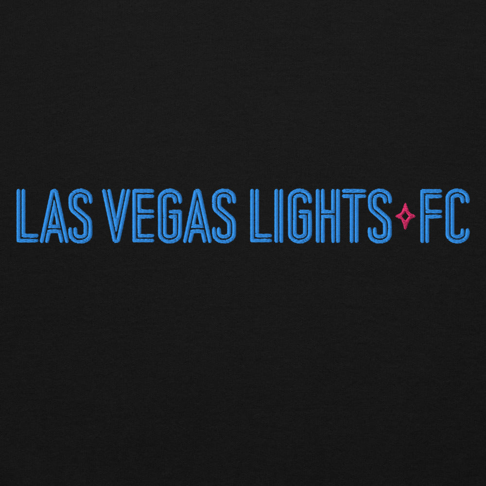 Las Vegas Lights FC Embroidered Wordmark Adult Hoodie