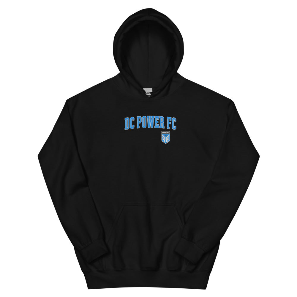 DC Power Embroidered Wordmark Adult Hoodie