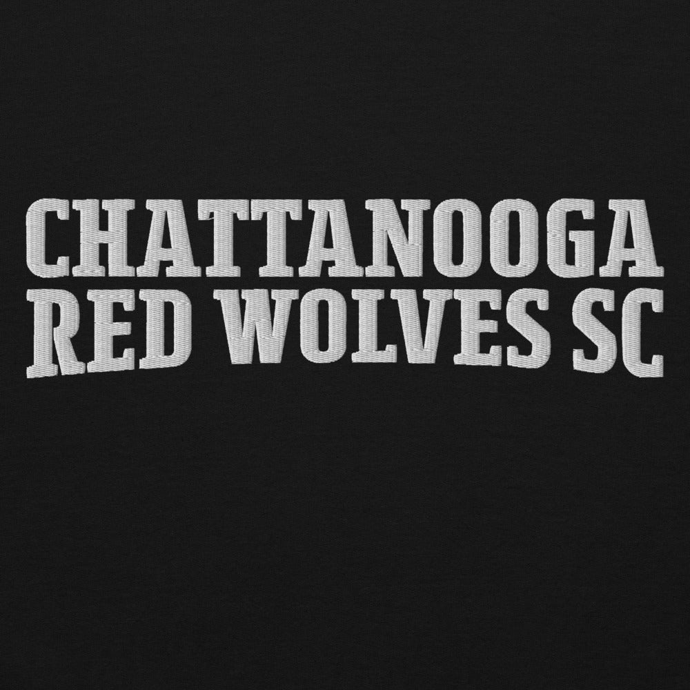 Chattanooga Red Wolves SC Embroidered Wordmark Adult Hoodie