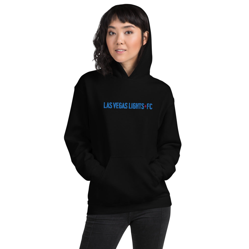 Las Vegas Lights FC Embroidered Wordmark Adult Hoodie