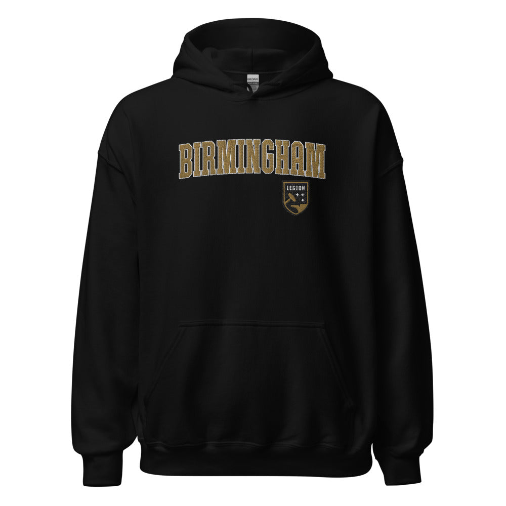 Birmingham Legion Embroidered Wordmark Adult Hoodie Black