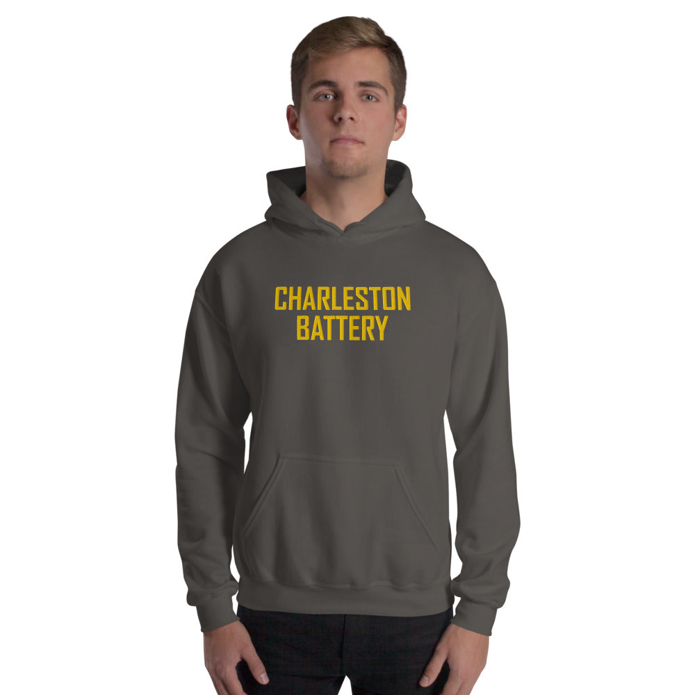 Charleston Battery Embroidered Wordmark Adult Hoodie