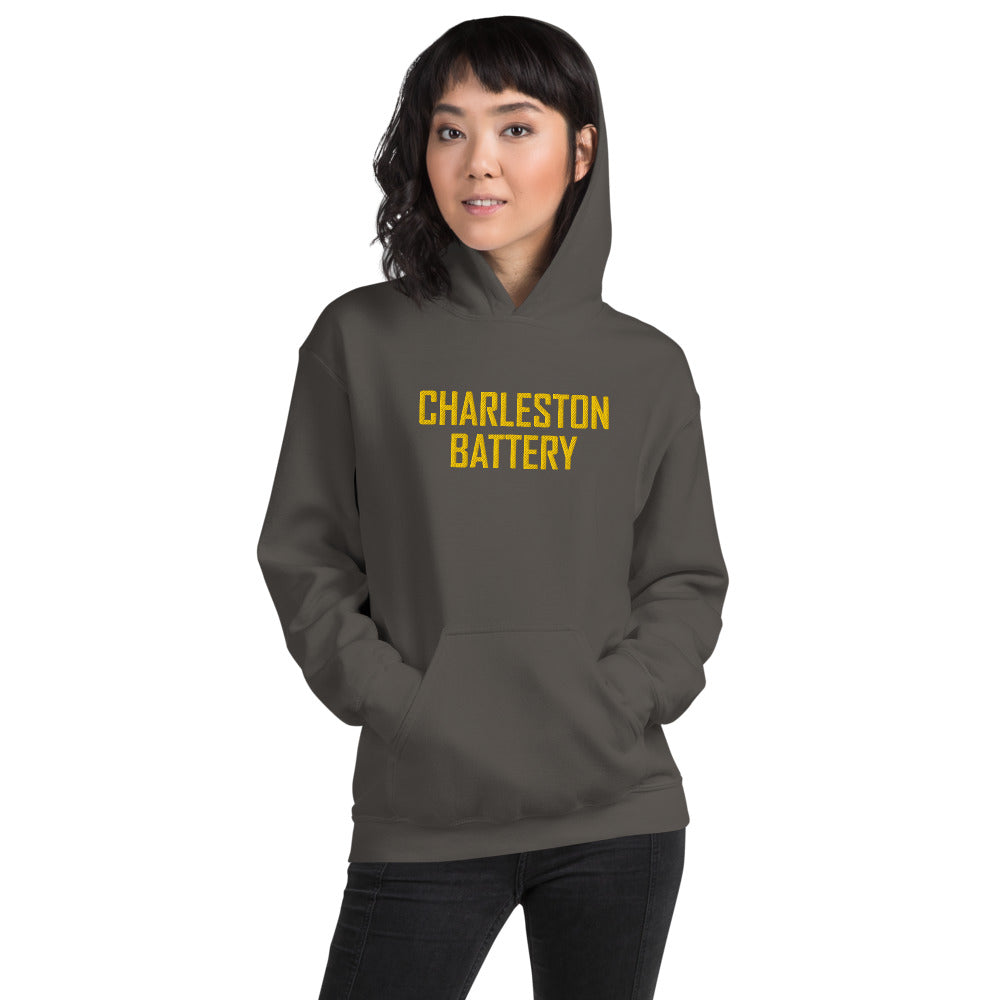 Charleston Battery Embroidered Wordmark Adult Hoodie