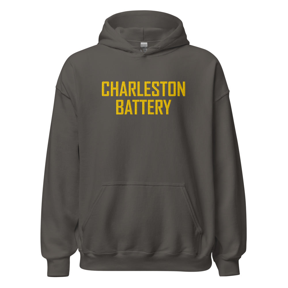 Charleston Battery Embroidered Wordmark Adult Hoodie