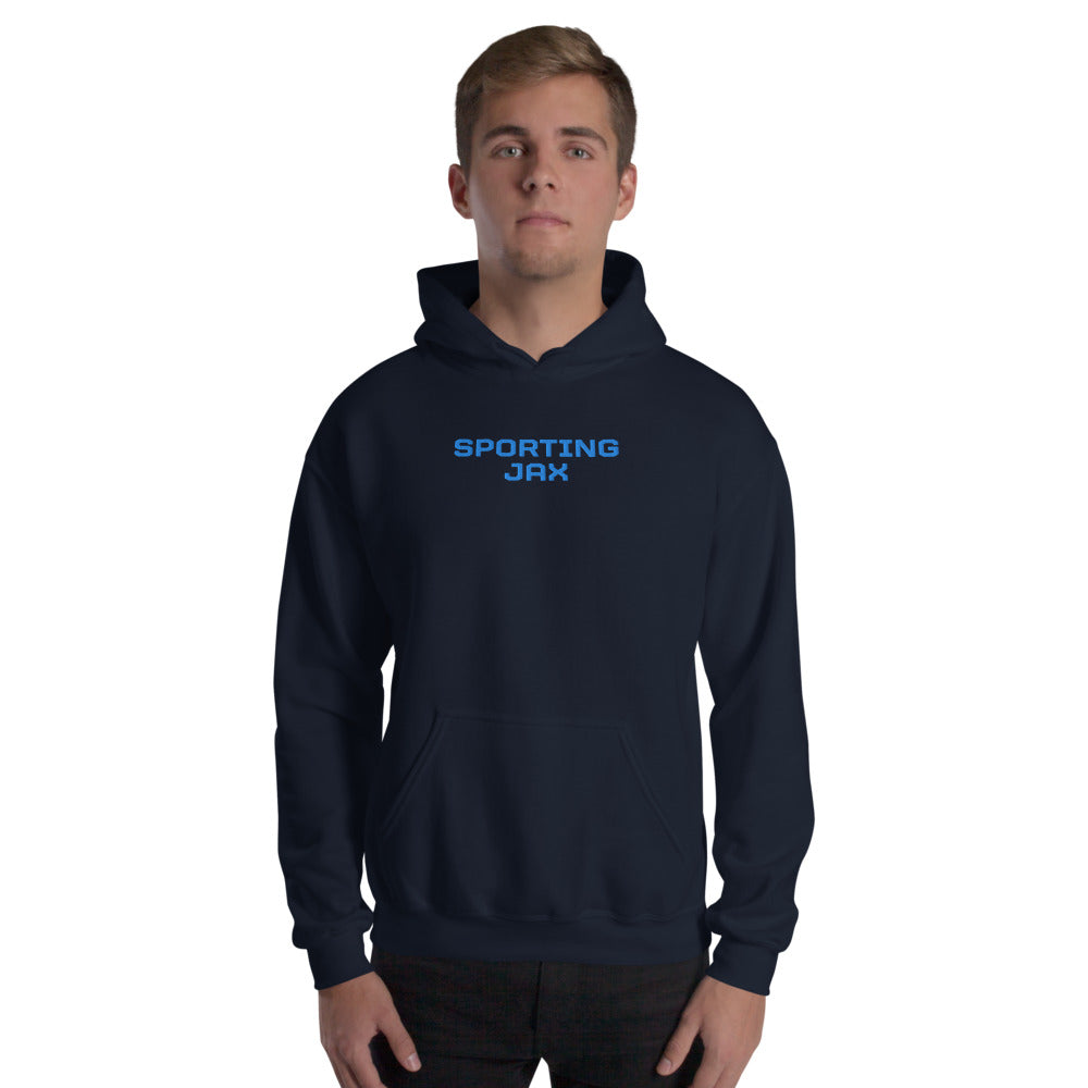 Sporting Jax Embroidered Wordmark Adult Hoodie