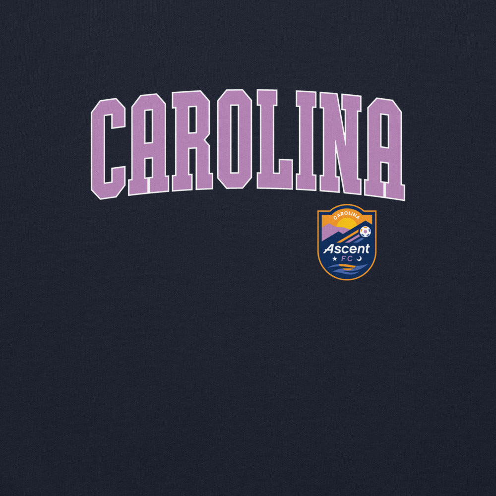 Carolina Ascent FC Embroidered Wordmark Adult Hoodie