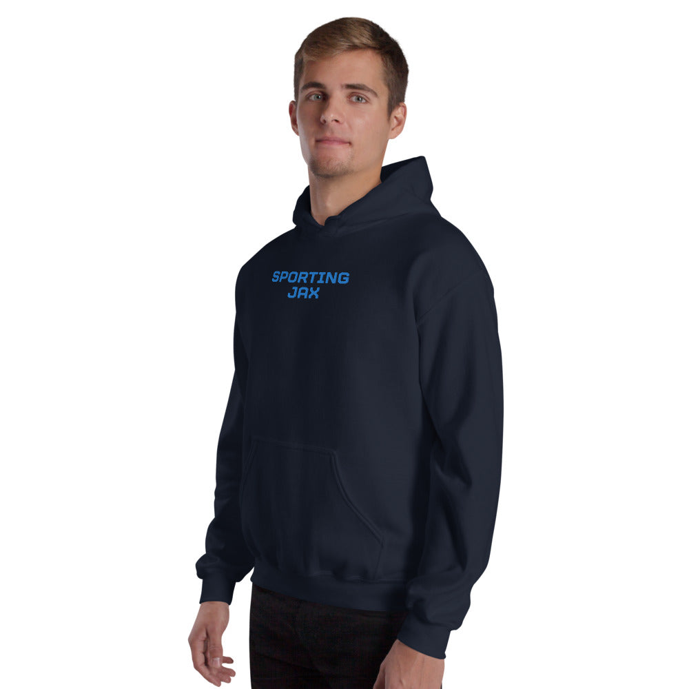 Sporting Jax Embroidered Wordmark Adult Hoodie