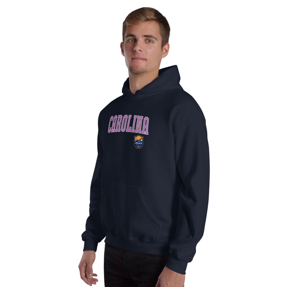 Carolina Ascent FC Embroidered Wordmark Adult Hoodie