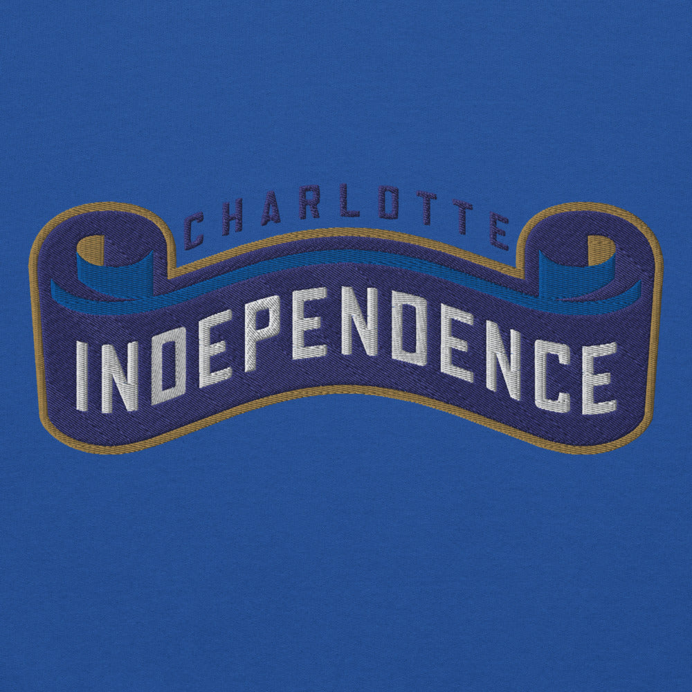 Charlotte Independence Embroidered Wordmark Hooded Sweatshirt