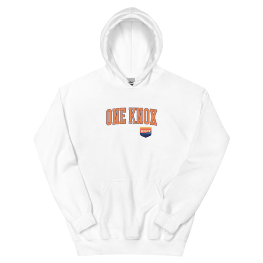 One knoxville sc embroidered wordmark hooded sweatshirt - white