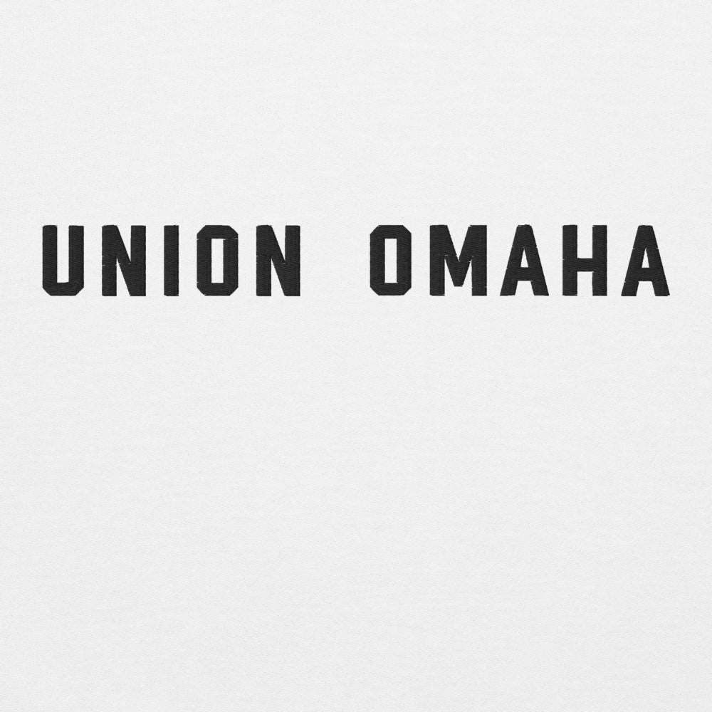 Union Omaha Embroidered Wordmark Adult Hoodie