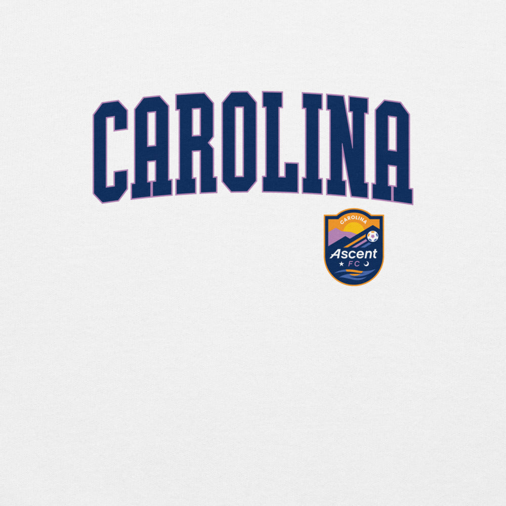 Carolina Ascent FC Embroidered Wordmark Adult Hoodie