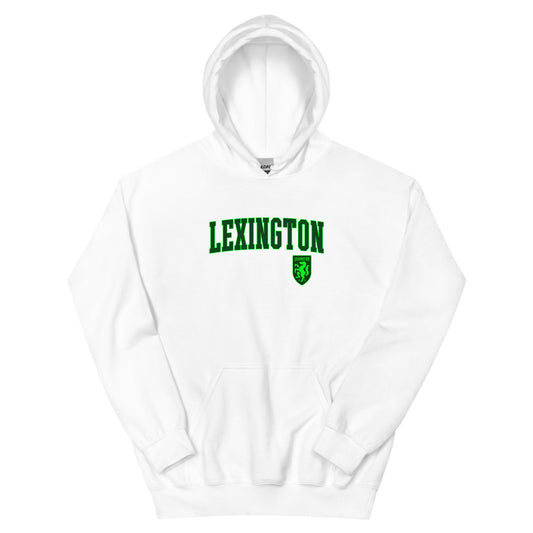 Lexington sc embroidered wordmark hooded sweatshirt - white