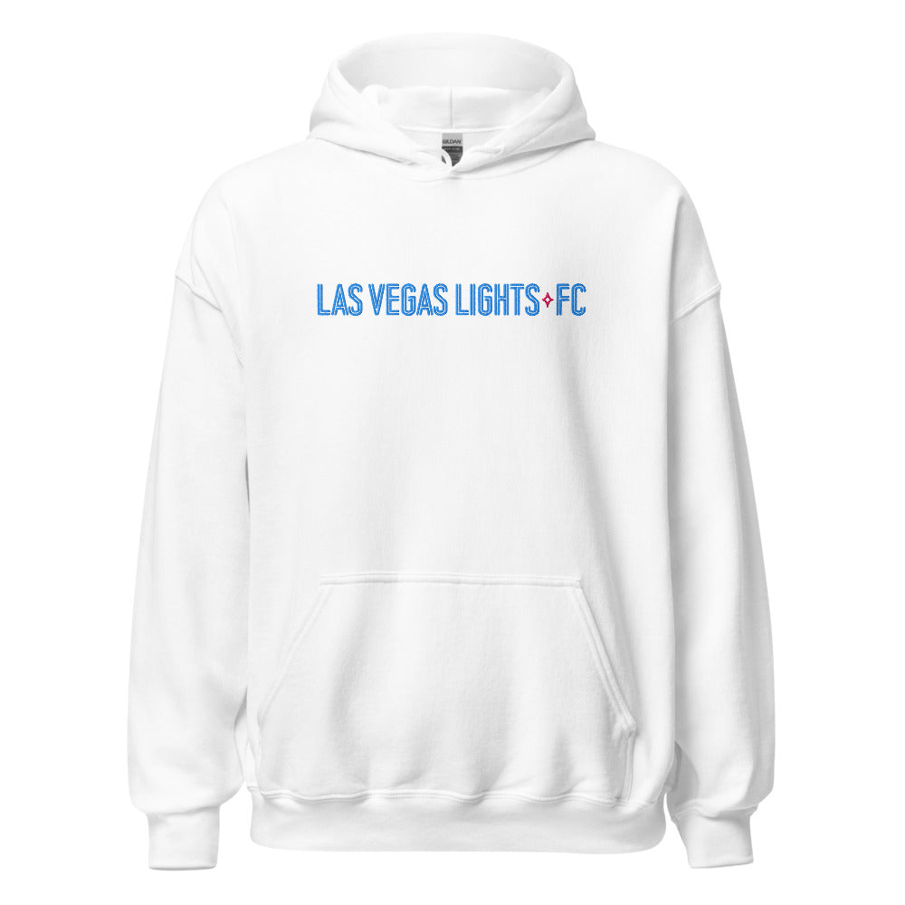 Las Vegas Lights FC Embroidered Wordmark Adult Hoodie