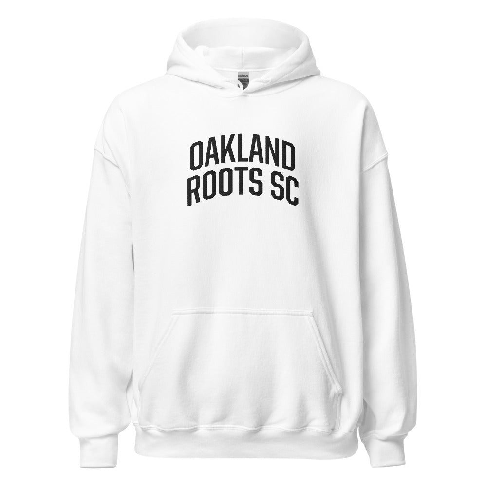 Oakland Roots Wordmark Adult Hoodie White