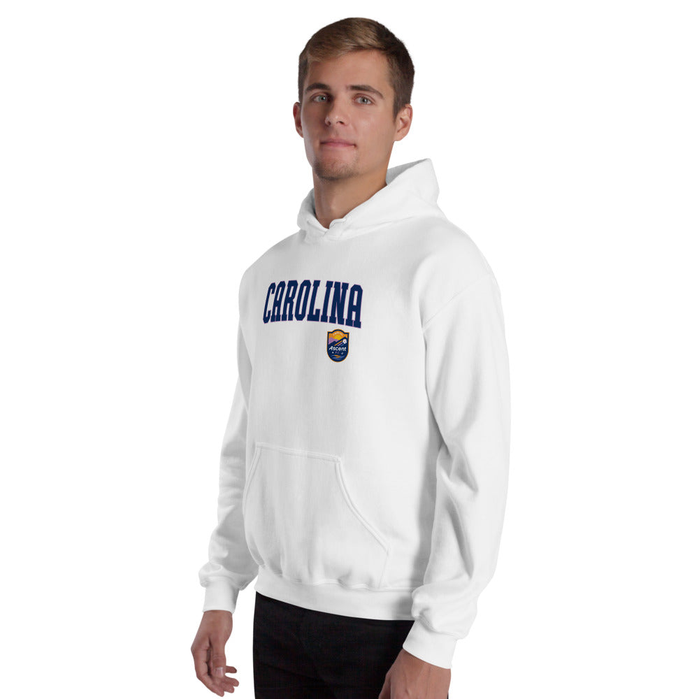 Carolina Ascent FC Embroidered Wordmark Adult Hoodie