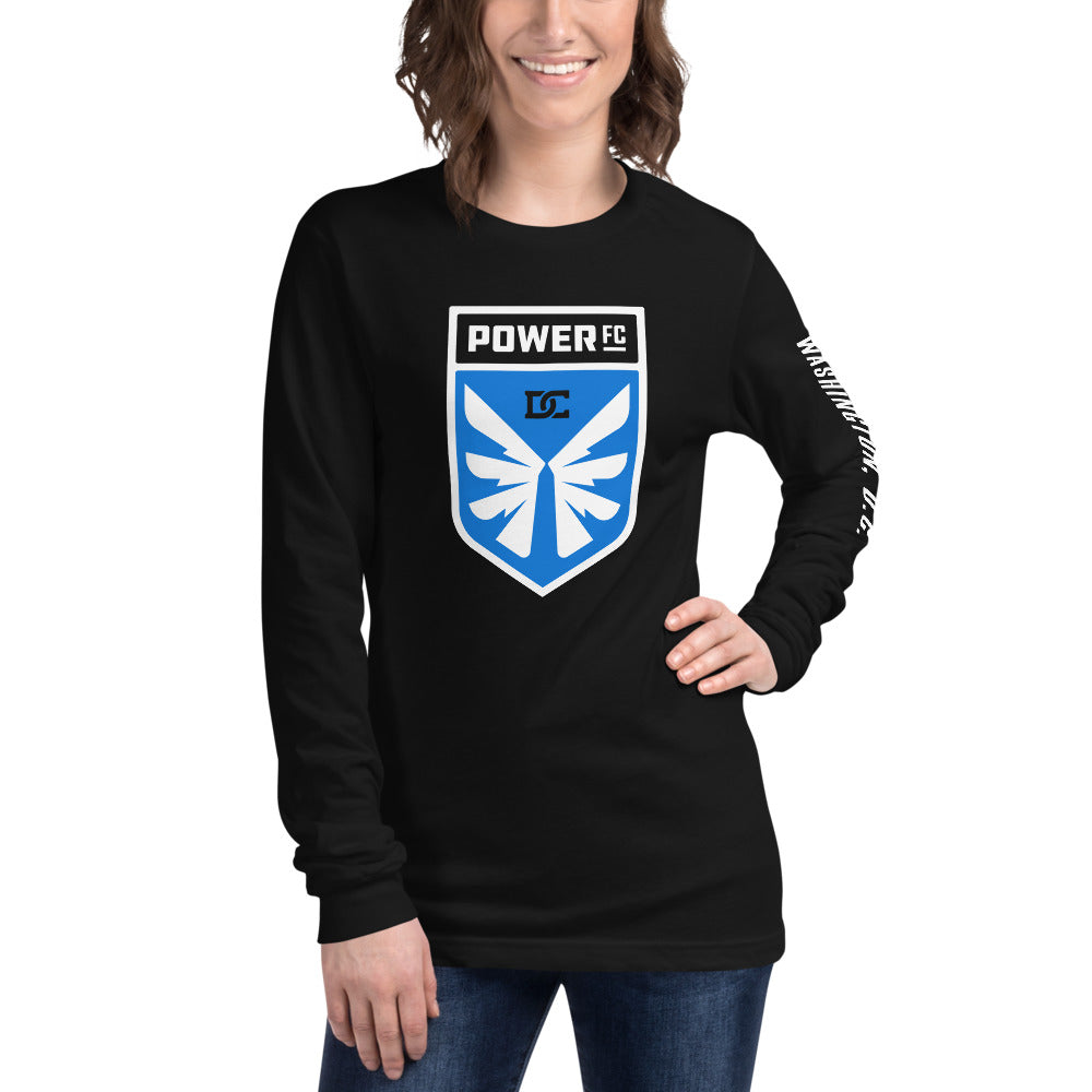 DC Power LC/Sleeve Crest 2-Hit Unisex Long Sleeve T-Shirt