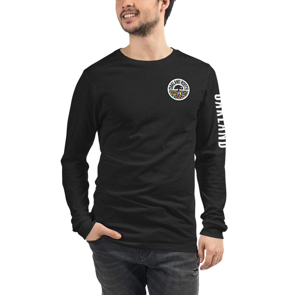 Oakland Roots LC/Sleeve Crest 2-Hit Unisex Long Sleeve T-Shirt