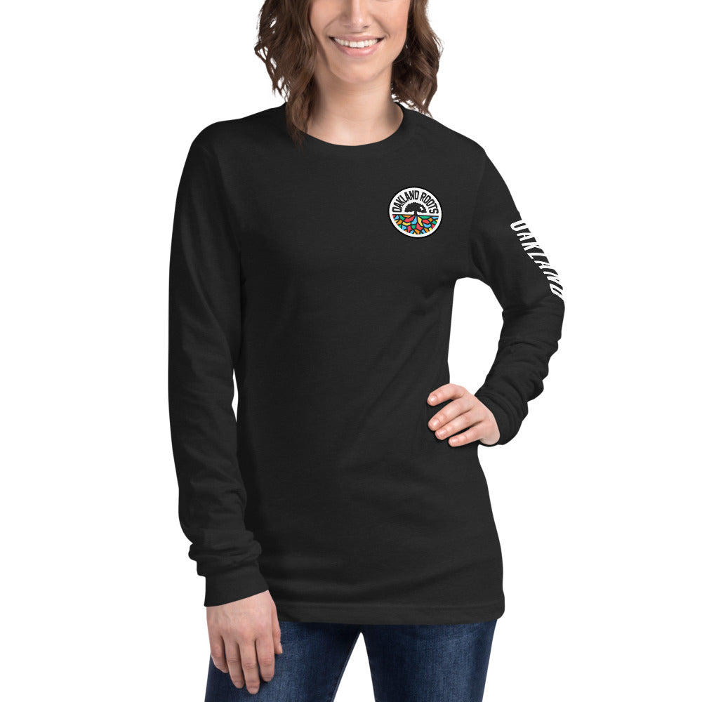 Oakland Roots LC/Sleeve Crest 2-Hit Unisex Long Sleeve T-Shirt