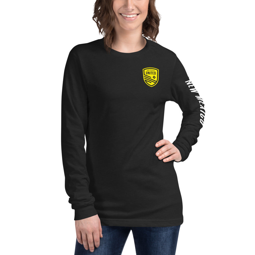 New Mexico United LC/Sleeve Crest 2-Hit Unisex Long Sleeve T-Shirt