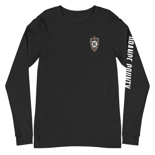 Orange County SC LC/Sleeve Crest 2-Hit Unisex Long Sleeve T-Shirt