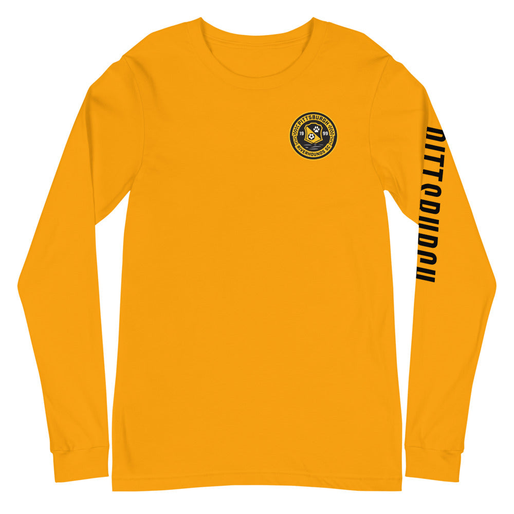 Pittsburgh Riverhounds SC LC/Sleeve Crest 2-Hit Unisex Long Sleeve T-Shirt