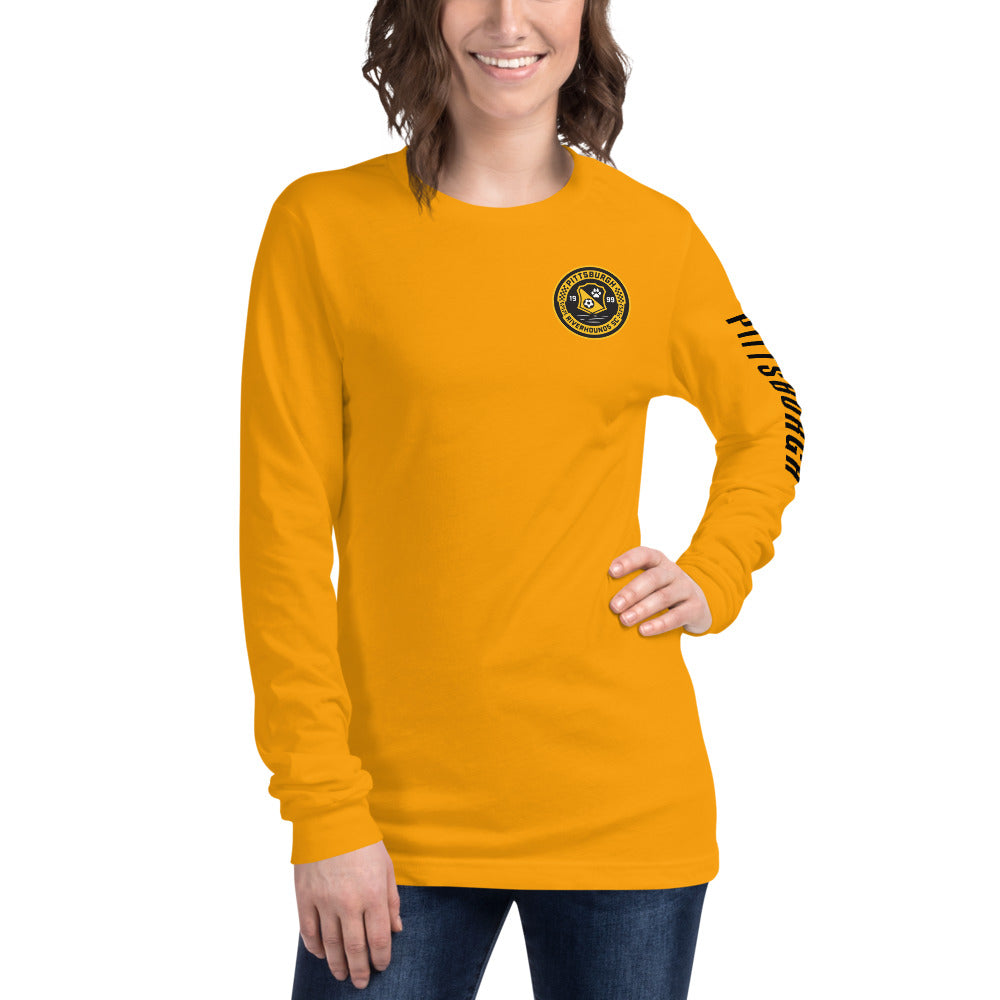 Pittsburgh Riverhounds SC LC/Sleeve Crest 2-Hit Unisex Long Sleeve T-Shirt