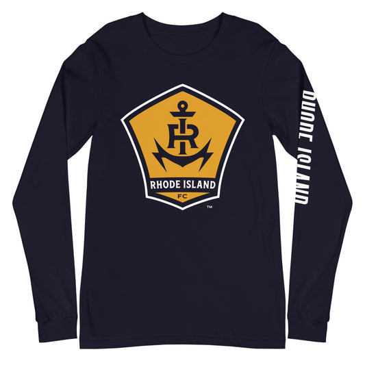 Rhode Island FC LC/Sleeve Crest 2-Hit Unisex Long Sleeve T-Shirt