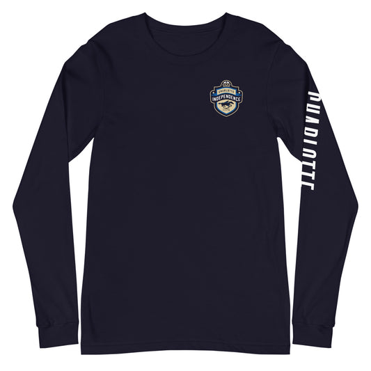 Charlotte Independence LC/Sleeve Crest 2-Hit Unisex Long Sleeve T-Shirt