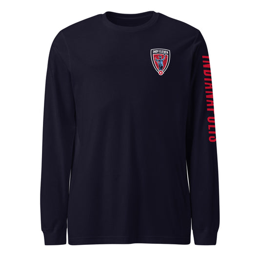 Indy Eleven LC/Sleeve Crest 2-Hit Unisex Long Sleeve T-Shirt