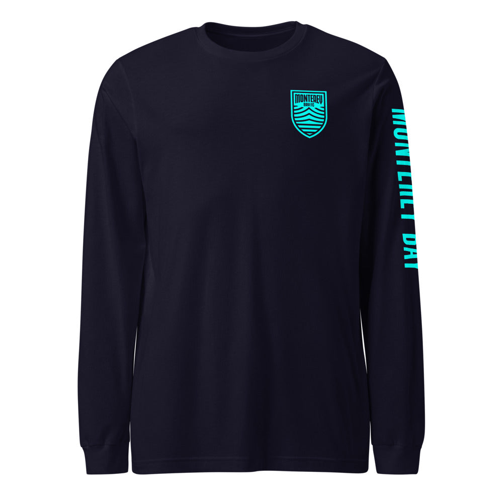 Monterey Bay FC LC/Sleeve Crest 2-Hit Unisex Long Sleeve T-Shirt Navy