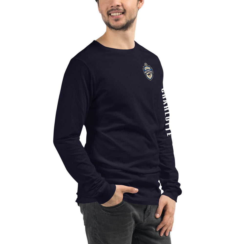 Charlotte Independence LC/Sleeve Crest 2-Hit Unisex Long Sleeve T-Shirt