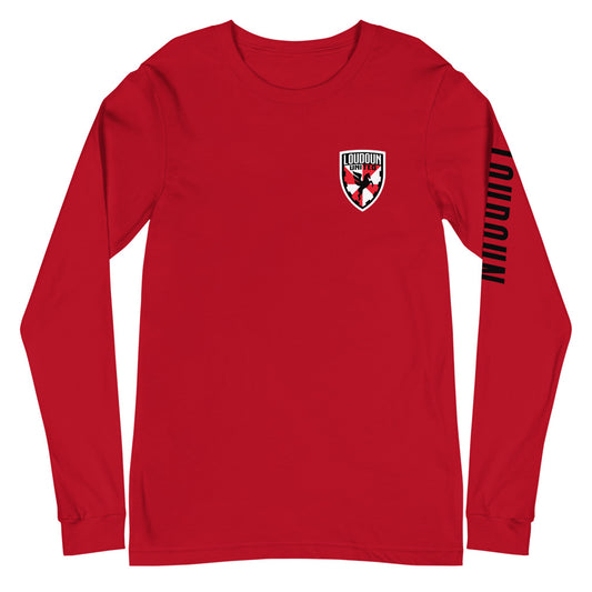 Loudoun United FC LC/Sleeve Crest 2-Hit Unisex Long Sleeve T-Shirt