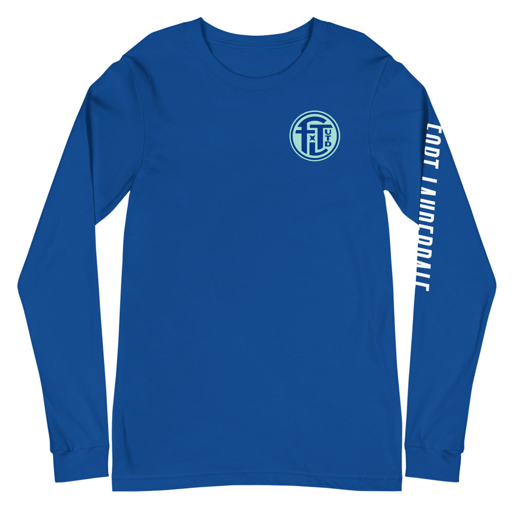 Fort Lauderdale United FC LC/Sleeve Crest 2-Hit Unisex Long Sleeve T-Shirt