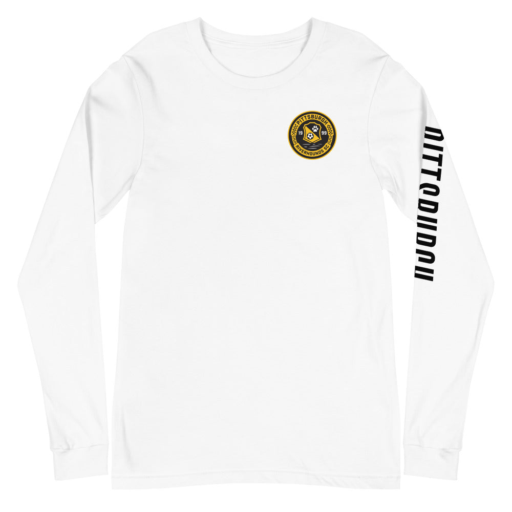 Pittsburgh Riverhounds SC LC/Sleeve Crest 2-Hit Unisex Long Sleeve T-Shirt