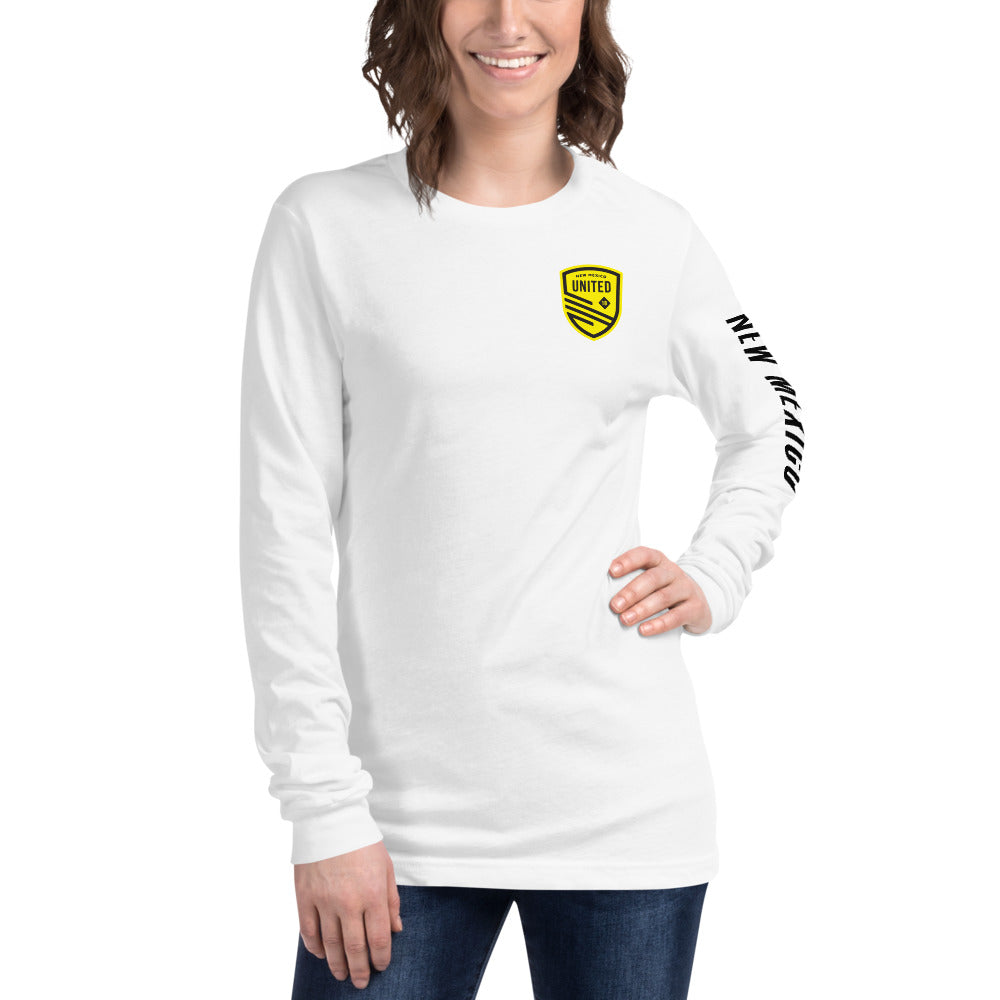 New Mexico United LC/Sleeve Crest 2-Hit Unisex Long Sleeve T-Shirt