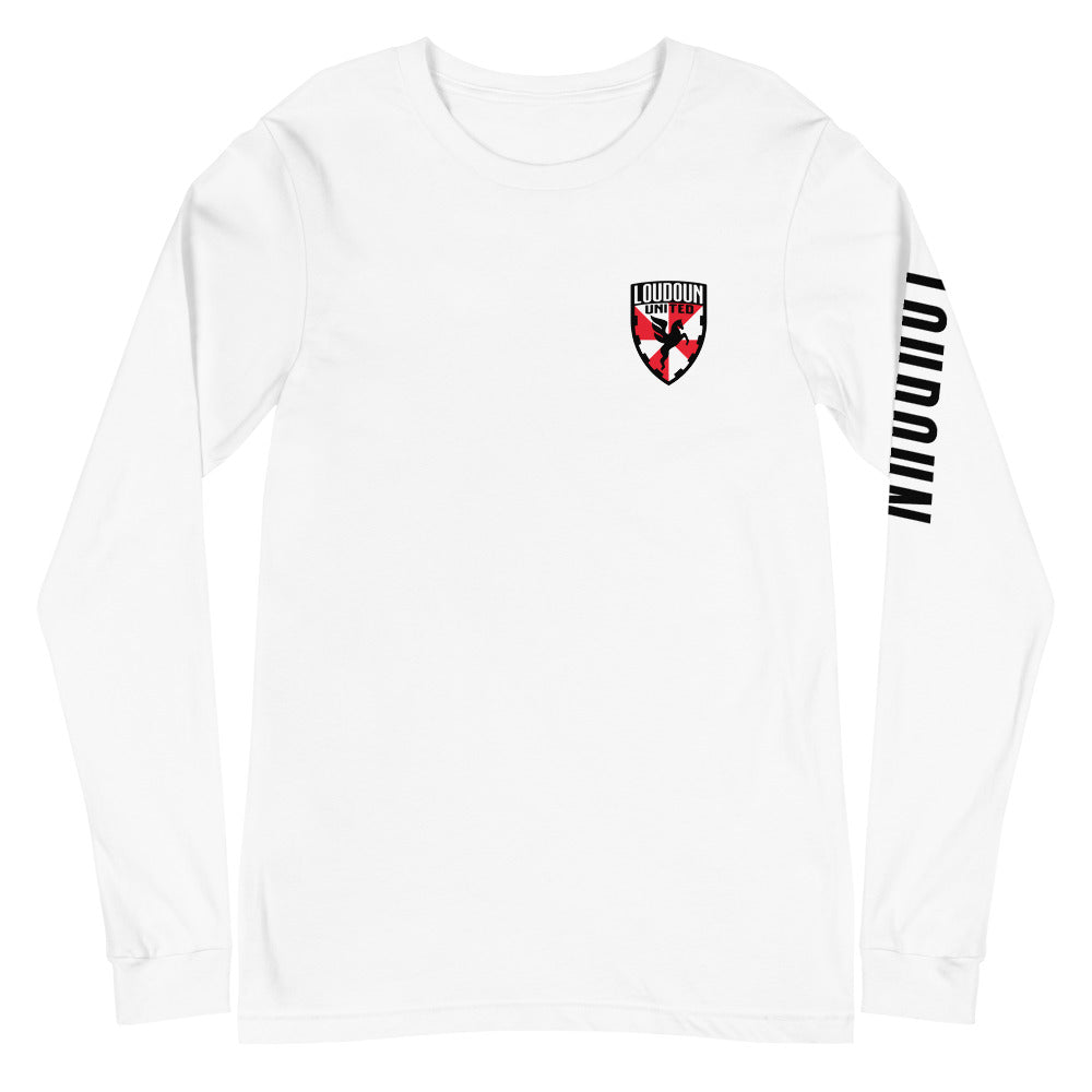 Loudoun United FC LC/Sleeve Crest 2-Hit Unisex Long Sleeve T-Shirt